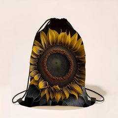 Sunflower Drawstring Sackpack Lightweight Backpack