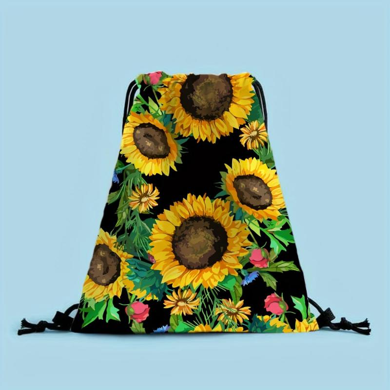 Sunflower Drawstring Sackpack Lightweight Backpack