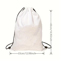 Sloth Pattern Drawstring Bag Sports Backpack