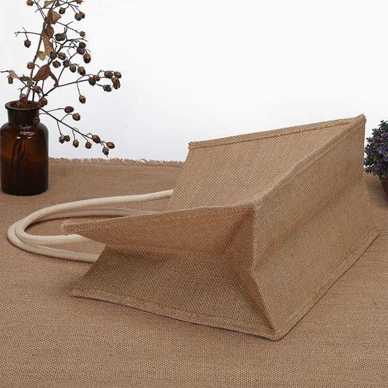 Women's Minimalist Burlap Satchel Bag All Match Handbag