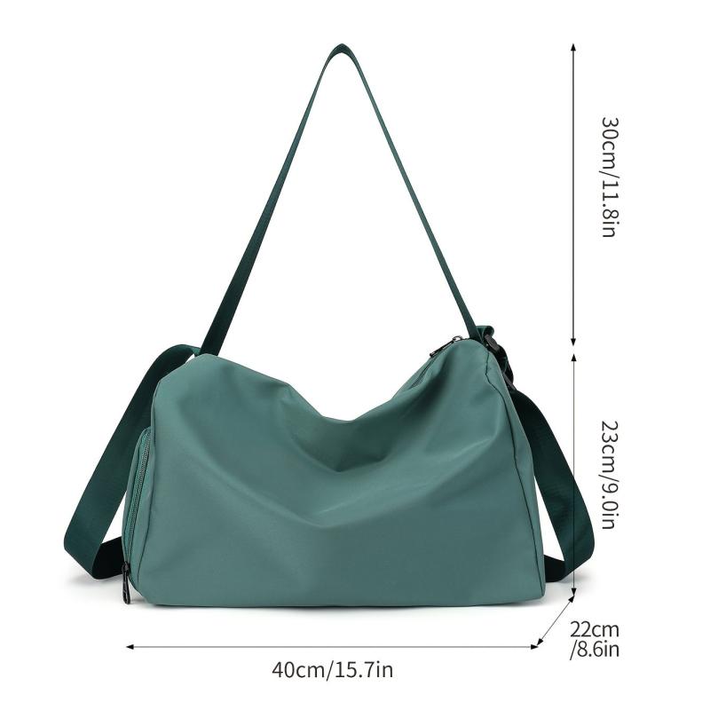 Casual Shoulder Bag Lightweight Sports Crossbody Bag Zipper Purse For Travel