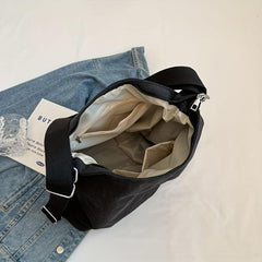 Vintage Canvas Crossbody Bag Large Capacity Grunge Tote Bag