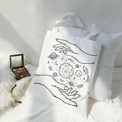 Anime Planet Canvas Tote Bag Large Capacity Shoulder Bag