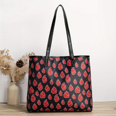 Vintage Fire Print Shoulder Bag Math Storage Tote Bag Women Classic Bag