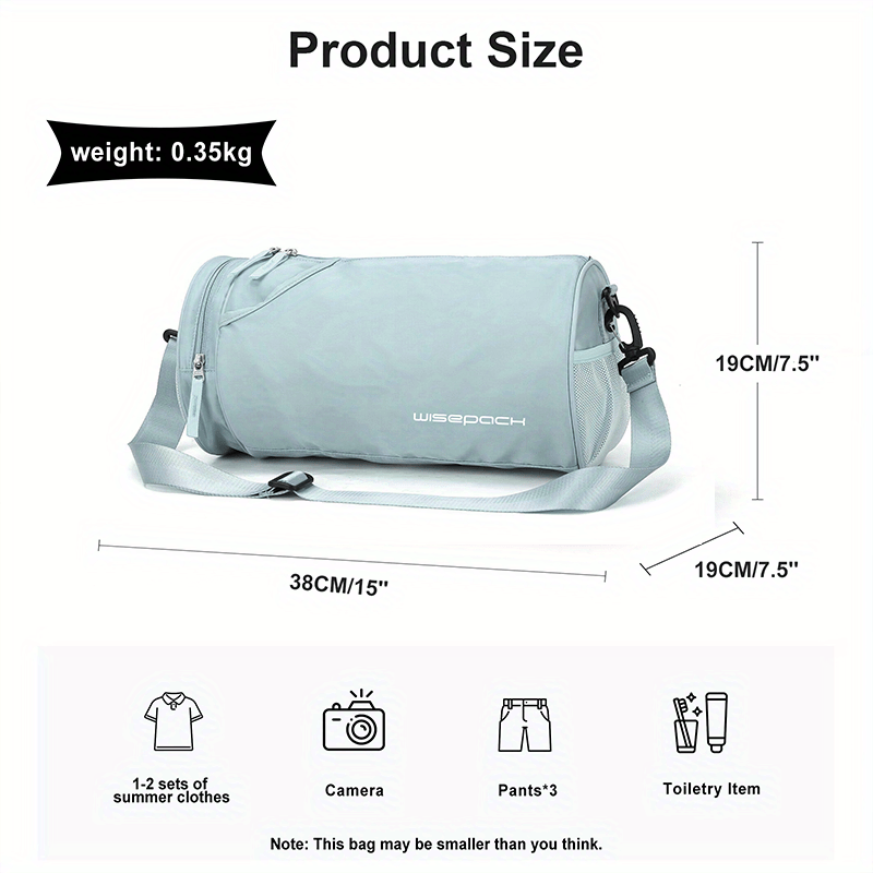 Minimalist Letter Print Sports Shoulder Bag Lightweight Versatile Fitness Bag