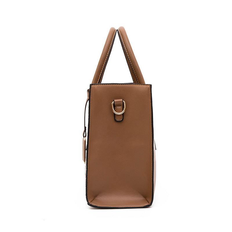 Crocodile Pattern Tote Bag Set Vintage Handbag Women's Shoulder Bag & Clutch