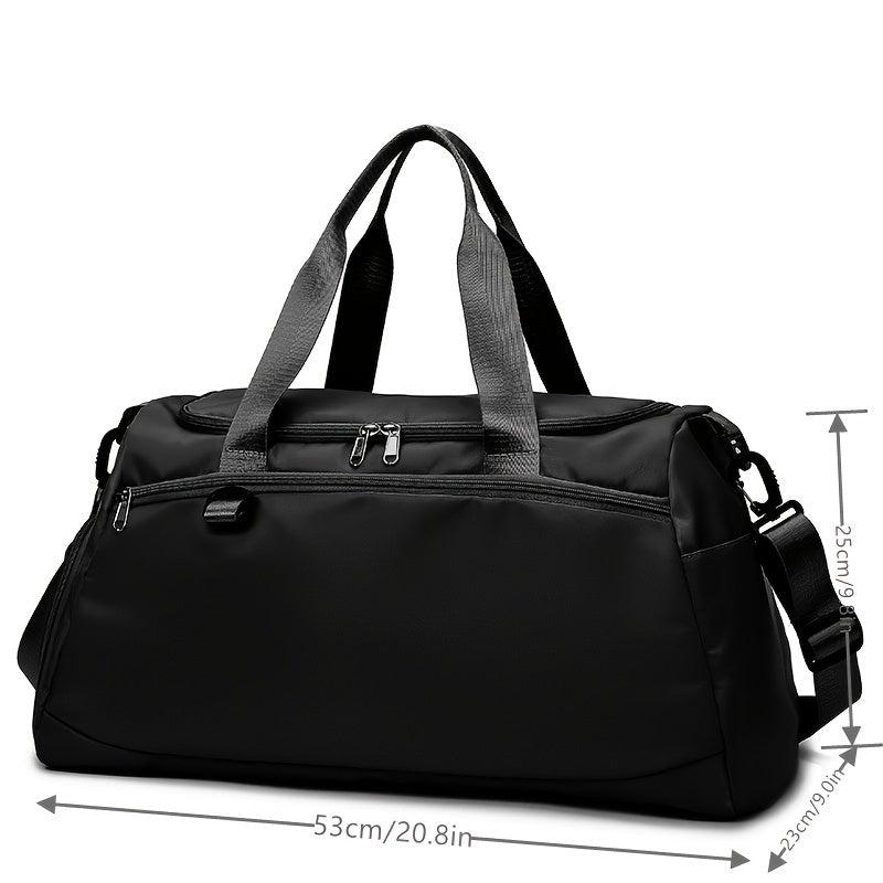 Large Capacity Travel Duffel Bag Sports Zipper Handbag Portable Overnight Bag