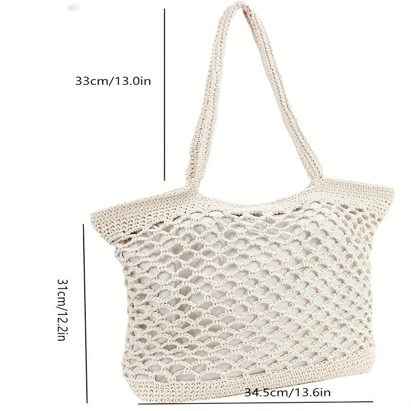 Beach Tote Bag Large Capacity Woven Hobo Bag Women's Handbag