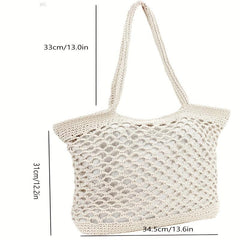 Beach Tote Bag Large Capacity Woven Hobo Bag Women's Handbag