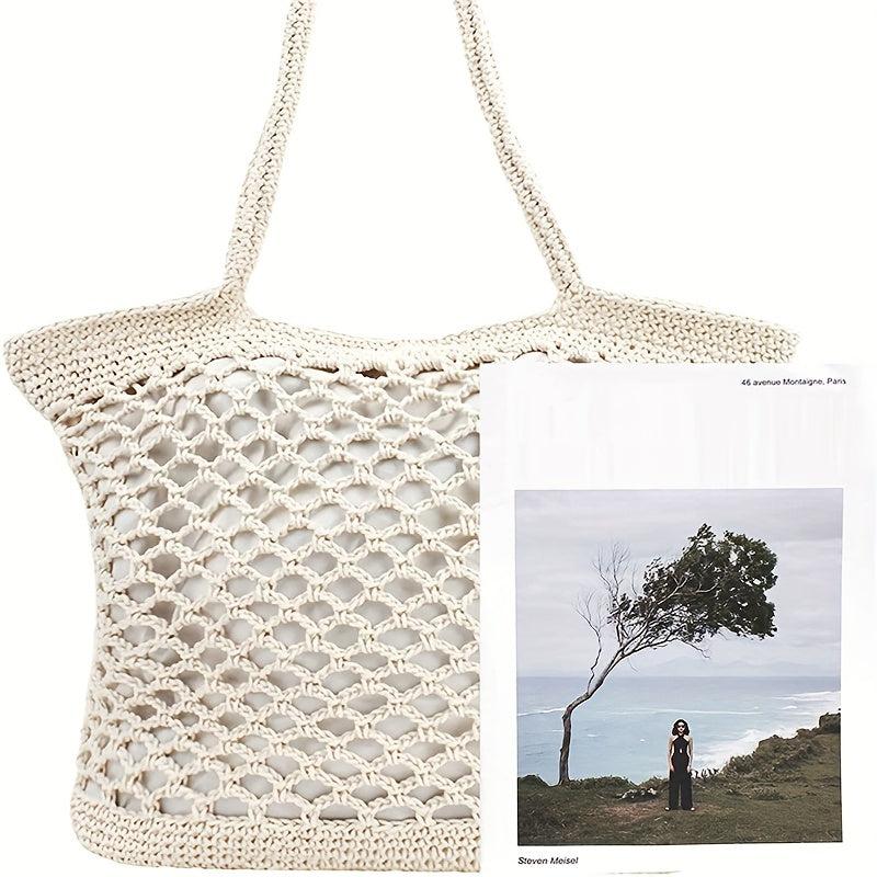 Beach Tote Bag Large Capacity Woven Hobo Bag Women's Handbag