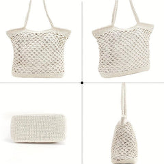Beach Tote Bag Large Capacity Woven Hobo Bag Women's Handbag