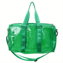 Clear PVC Travel Duffle Bag Gym Storage Carry On Weekender Overnight Bag