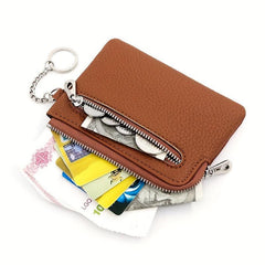Women's RFID Blocking Bifold Wallet with Keychain