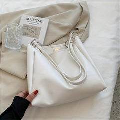 Small Textured PU Leather Tote Bag Shoulder Bag
