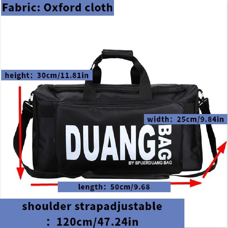 Large Capacity Portable Gym Bag Waterproof Duffle Bag Pockets Weekender Bag