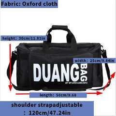Large Capacity Portable Gym Bag Waterproof Duffle Bag Pockets Weekender Bag