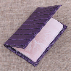 Crocodile Pattern PU Passport Holder Travel Cover Unisex Card Case
