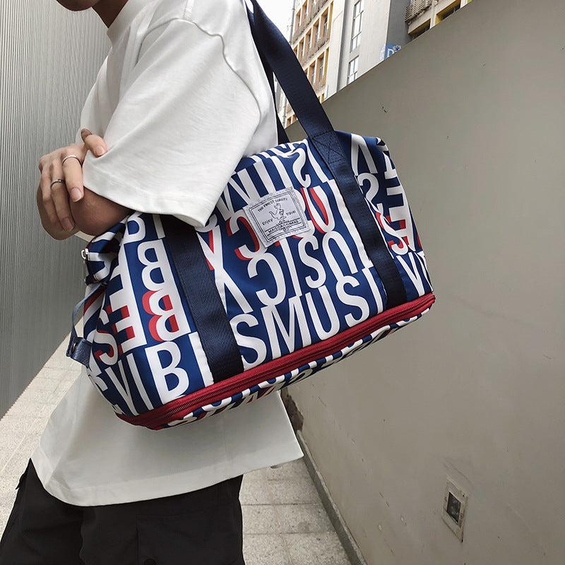 Large Capacity Weekender Tote Bag Nylon Lightweight Luggage