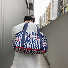 Large Capacity Weekender Tote Bag Nylon Lightweight Luggage