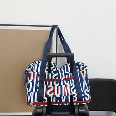 Large Capacity Weekender Tote Bag Nylon Lightweight Luggage