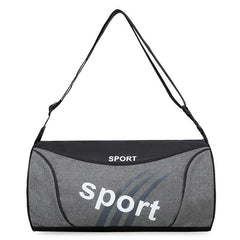 Large Capacity Colorblock Sports Bag Letter Print Shoulder Bag