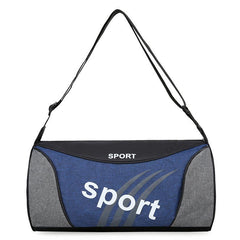Large Capacity Colorblock Sports Bag Letter Print Shoulder Bag