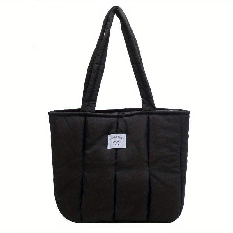 Quilted Tote Bag Puffer Padded Shoulder Bag Women's Handbag