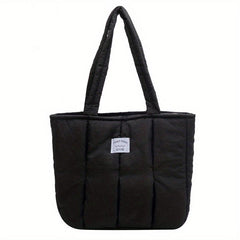 Quilted Tote Bag Puffer Padded Shoulder Bag Women's Handbag