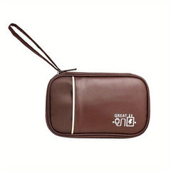 Portable Zipper Passport Document Storage Bag Data Cable Storage Bag