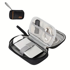 Portable Zipper Passport Document Storage Bag Data Cable Storage Bag