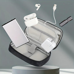 Portable Zipper Passport Document Storage Bag Data Cable Storage Bag