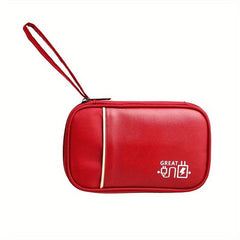 Portable Zipper Passport Document Storage Bag Data Cable Storage Bag
