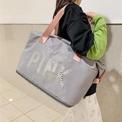 Large Capacity Travel Storage Bag Zipper Duffel Bag Lightweight Training Bag