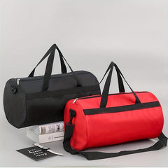 Large Capacity Cylinder Duffle Bag Nylon Lightweight Luggage Bag