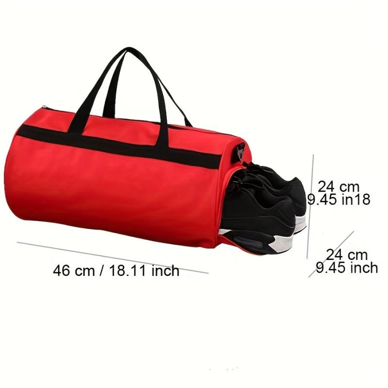 Large Capacity Cylinder Duffle Bag Nylon Lightweight Luggage Bag