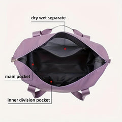 Waterproof Travel Duffel Bag Large Capacity Weekender Overnight Bag