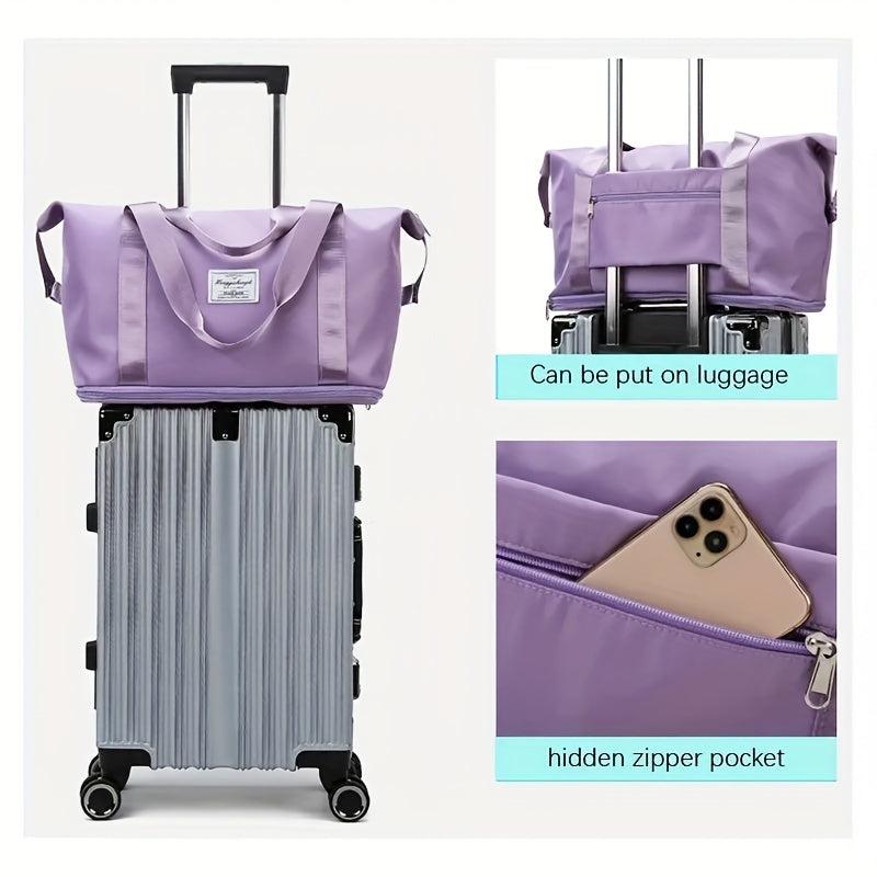 Waterproof Travel Duffel Bag Large Capacity Weekender Overnight Bag