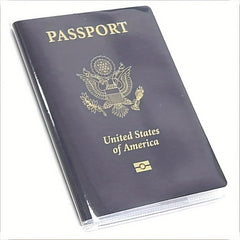1pc Transparent Frosted Passport Holder PVC Waterproof Passport Holder