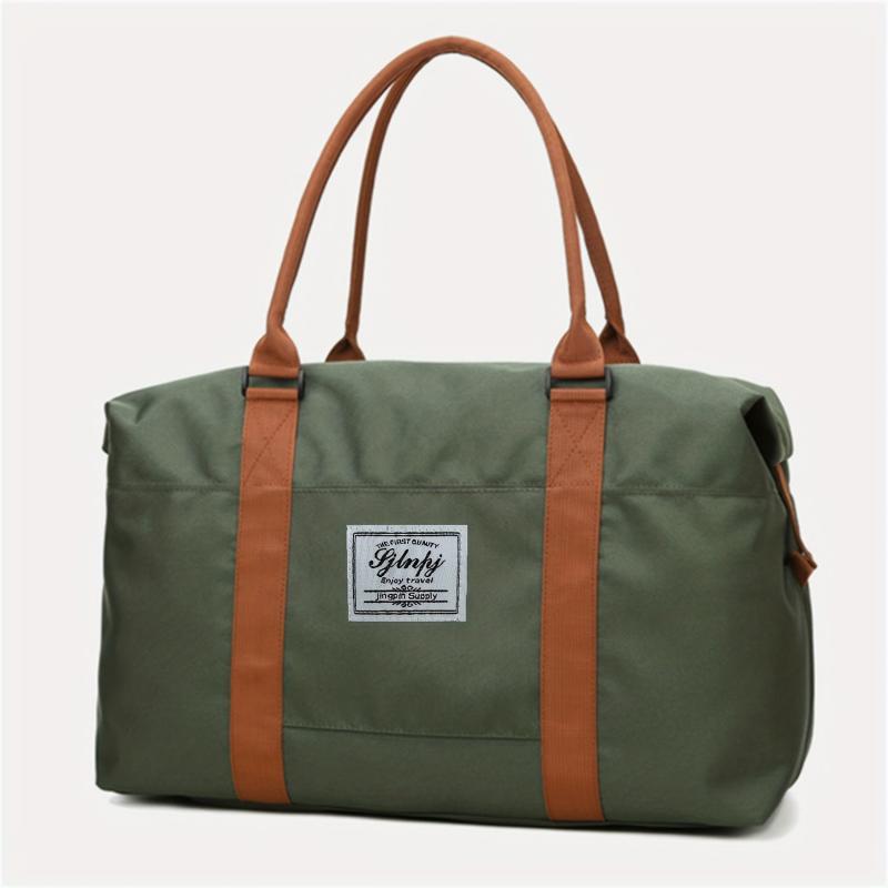 Colorblock Fitness Handbag Gym Bag Lightweight Luggage Bag