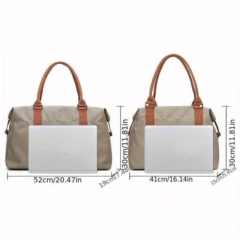Colorblock Fitness Handbag Gym Bag Lightweight Luggage Bag