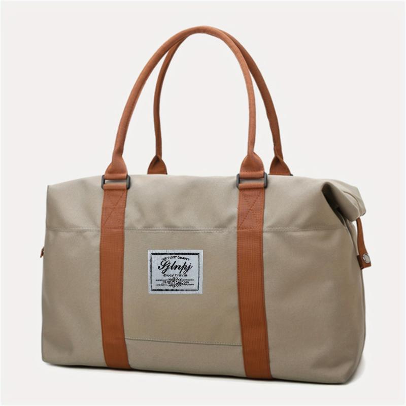 Colorblock Fitness Handbag Gym Bag Lightweight Luggage Bag