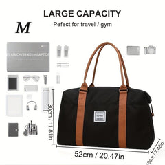 Colorblock Fitness Handbag Gym Bag Lightweight Luggage Bag