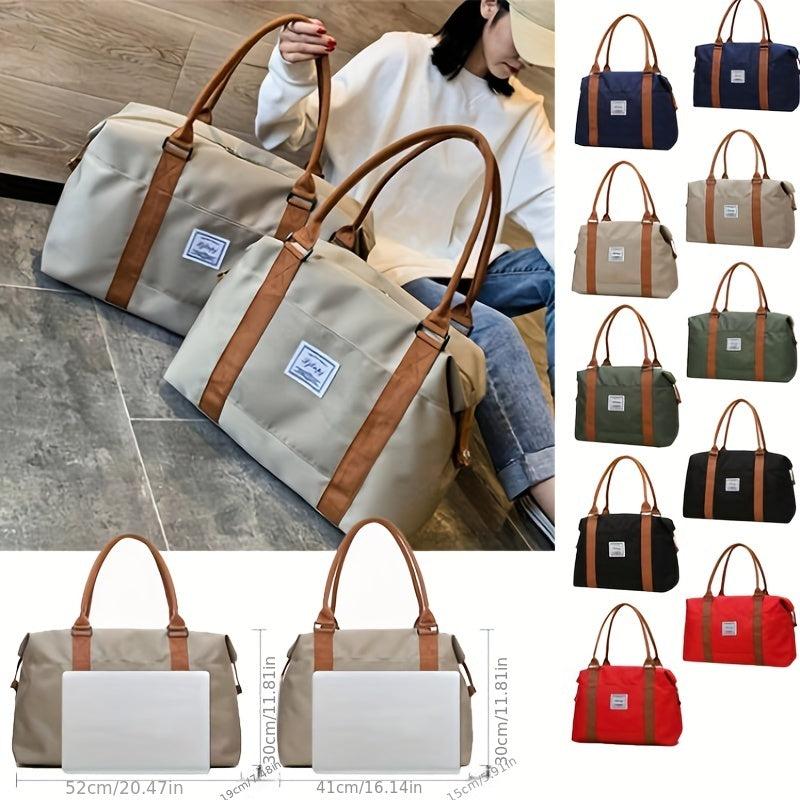 Colorblock Fitness Handbag Gym Bag Lightweight Luggage Bag