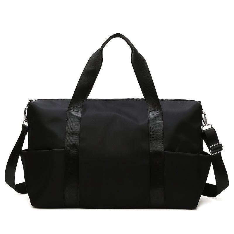 Minimalist Large Capacity Duffel Bag Zipper Portable Luggage Handbag