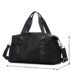 Minimalist Large Capacity Duffel Bag Zipper Portable Luggage Handbag