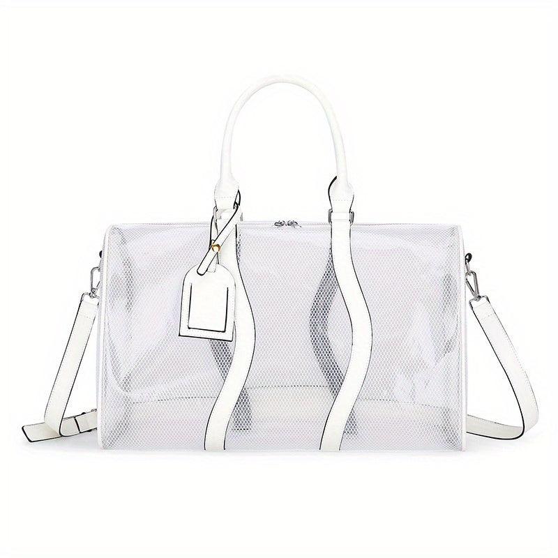 Transparent Mesh Sports Gym Bag Waterproof Travel Duffle Bag