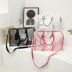 Transparent Mesh Sports Gym Bag Waterproof Travel Duffle Bag