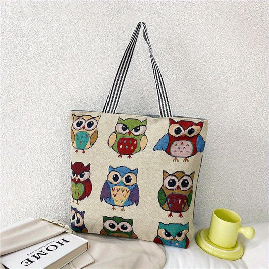 Ethnic Embroidered Tote Bag Canvas Handbag Large Capacity