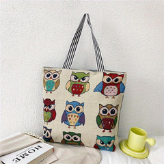 Ethnic Embroidered Tote Bag Canvas Handbag Large Capacity