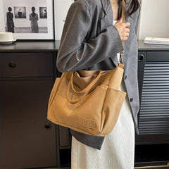 Vintage Large Tote Bag Retro Canvas Shoulder Women's Handbag